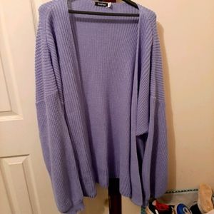 Oversize sweater cardigan